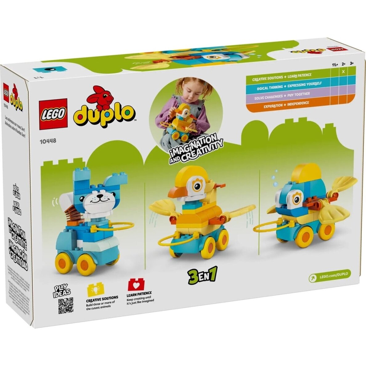 LEGO DUPLO 10448 3-in-1 Gyvūnai ant ratukų 1