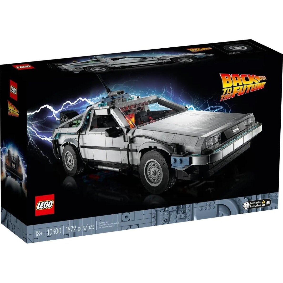 LEGO® ICONS 10300 LAIKO MAŠINA IŠ FILMO „ATGAL Į ATEITĮ“