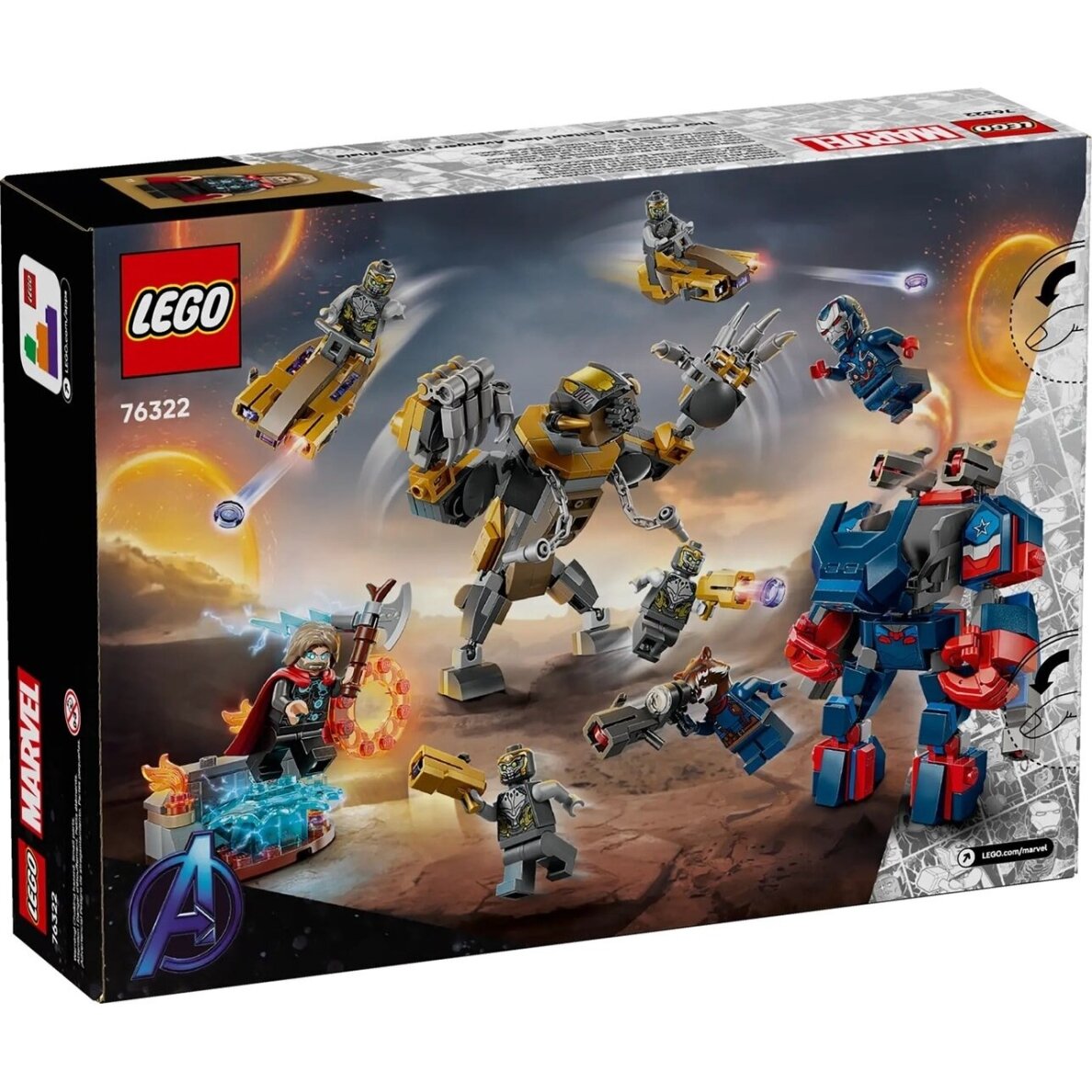 LEGO MARVEL 76322 Avengers: Endgame – Toras prieš Chitauri