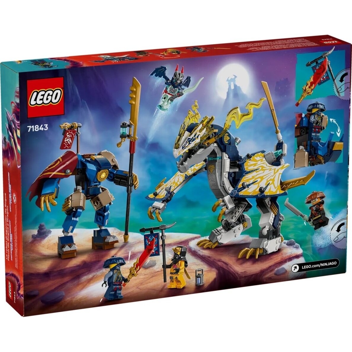 LEGO NINJAGO 71843 Pabėgėlio Mecho Drakono raitelis 1