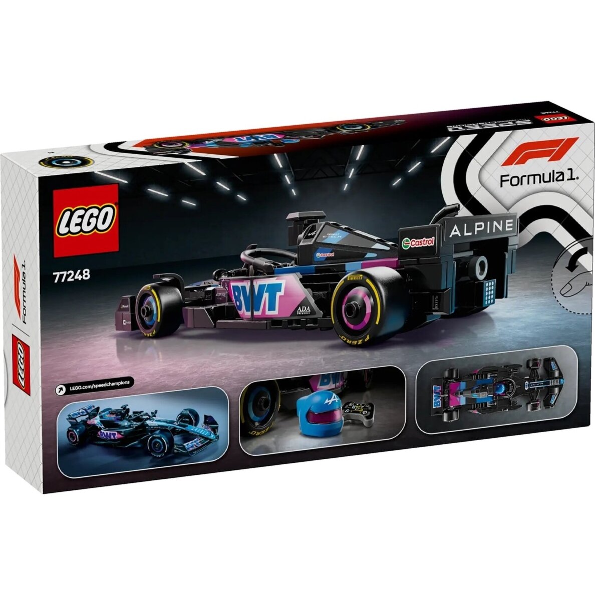 LEGO Speed Champions 77248 BWT Alpine F1 Team A524 lenktyninis automobilis 1 LEGO Speed Champions 77248 BWT Alpine F1 Team A524 lenktyninis automobilis 1
