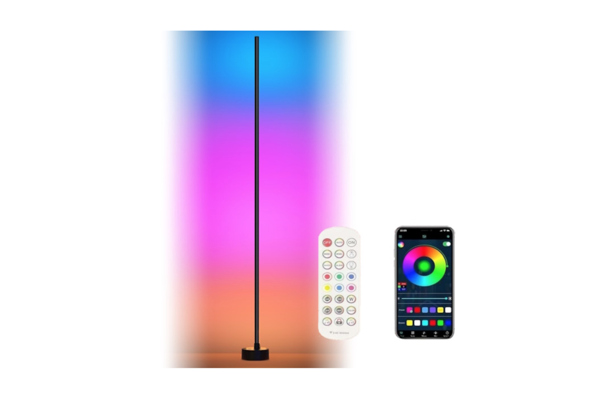 Lampada da terra LED RGB GD-RAINBOW-F NERA Lampada da terra LED RGB GD-RAINBOW-F NERA