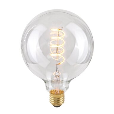 LED Lemputė E27 4W 2200K G125 Spiral Clear
