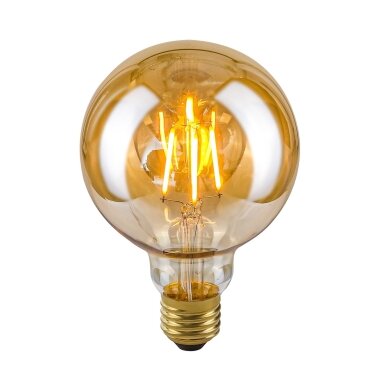 LED Lemputė E27 4W 2200K G95 Amber