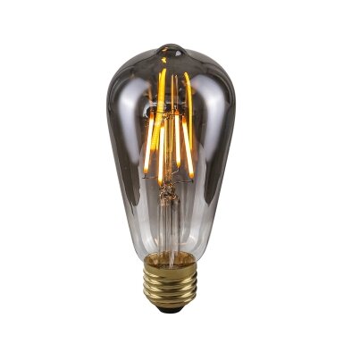 LED Lemputė E27 4W 2200K ST64 Smoke