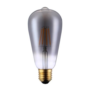 LED Lemputė E27 6W 2200K 3S Dimm Smoke, grafito