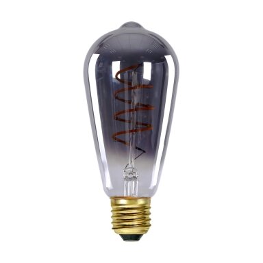 LED Lemputė E27 6W 2200K 3S Dimm Spiral Smoke, grafito