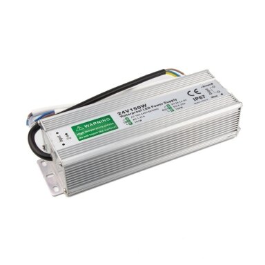 LED Matinimo Šaltiniai 150W-24V-6,3A IP67