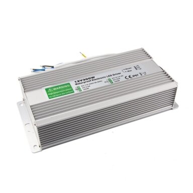 LED Matinimo Šaltiniai 300W-12V-25A IP67