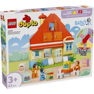 LEGO BLUEY 10459 Bluey šeimos namas su atminties žaidimu