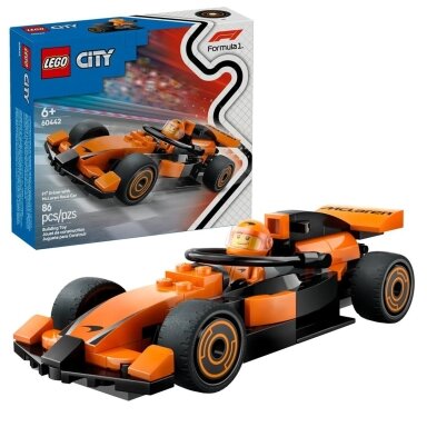 LEGO City 60442 F1 lenktynininkas su McLaren lenktyniniu automobiliu