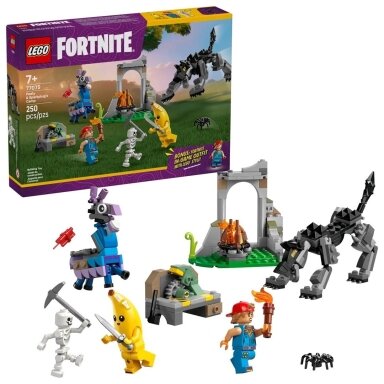 LEGO FORTNITE 77075 Peely ir Sparkplug stovykla