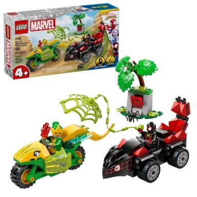 LEGO Marvel 11198 Spin ir Electro: Dinozaurų transporto gaudynės