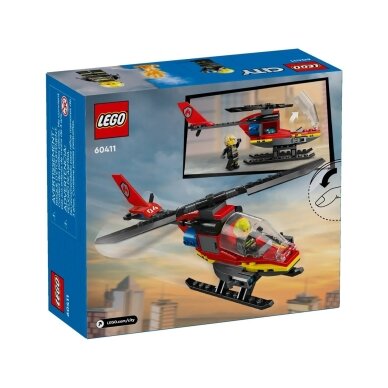 LEGO City 60411 Ugniagesių gelbėjimo sraigtasparnis 1 LEGO City 60411 Ugniagesių gelbėjimo sraigtasparnis 1