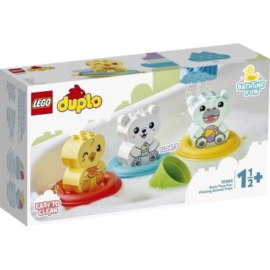 LEGO DUPLO 10965 Maudynių linksmybės: Plūduriuojantis gyvūnėlių traukinys