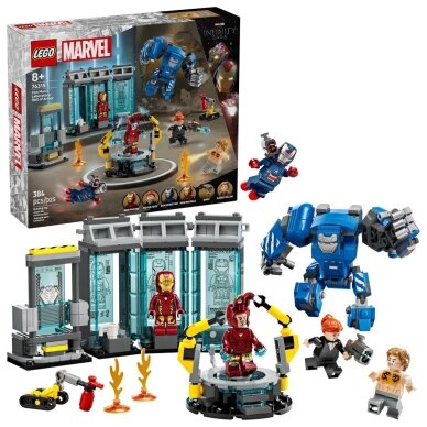 LEGO Marvel 76315 Geležinio žmogaus laboratorija: Šarvų salė LEGO Marvel 76315 Geležinio žmogaus laboratorija: Šarvų salė