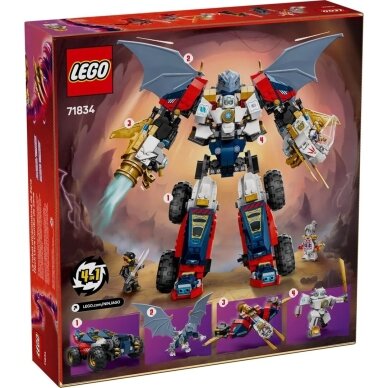LEGO NINJAGO 71834 Zeino ultra kombinuojamas robotas 1 LEGO NINJAGO 71834 Zeino ultra kombinuojamas robotas 1