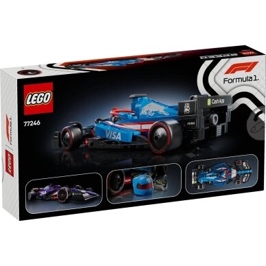 LEGO Speed Champions 77246 Visa Cash App RB VCARB 01 F1 lenktyninis automobilis 1