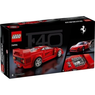 LEGO Speed Champions Ferrari F40 Superautomobilis (76934) 1 LEGO Speed Champions Ferrari F40 Superautomobilis (76934) 1