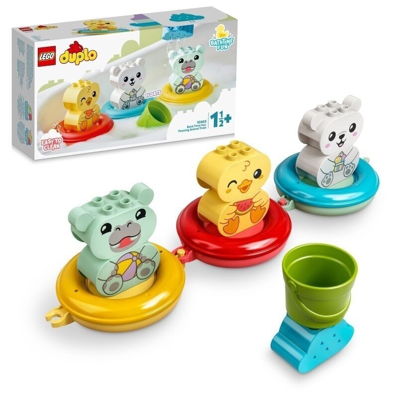 LEGO DUPLO 10965 Maudynių linksmybės: Plūduriuojantis gyvūnėlių traukinys 2 LEGO DUPLO 10965 Maudynių linksmybės: Plūduriuojantis gyvūnėlių traukinys 2