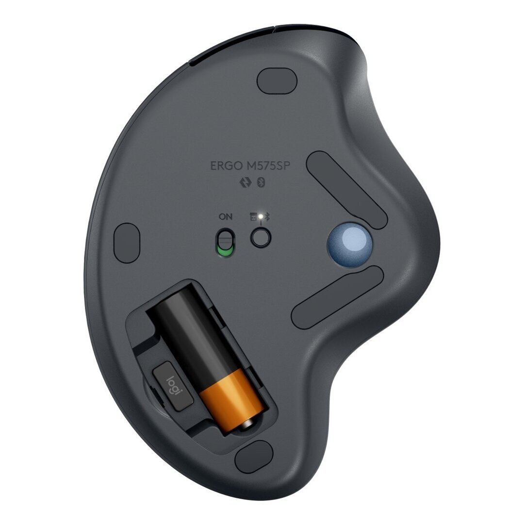 Logitech ERGO M575S belaidė ergonominė trackball pelė, grafito/mėlyna 4 Logitech ERGO M575S belaidė ergonominė trackball pelė, grafito/mėlyna 4