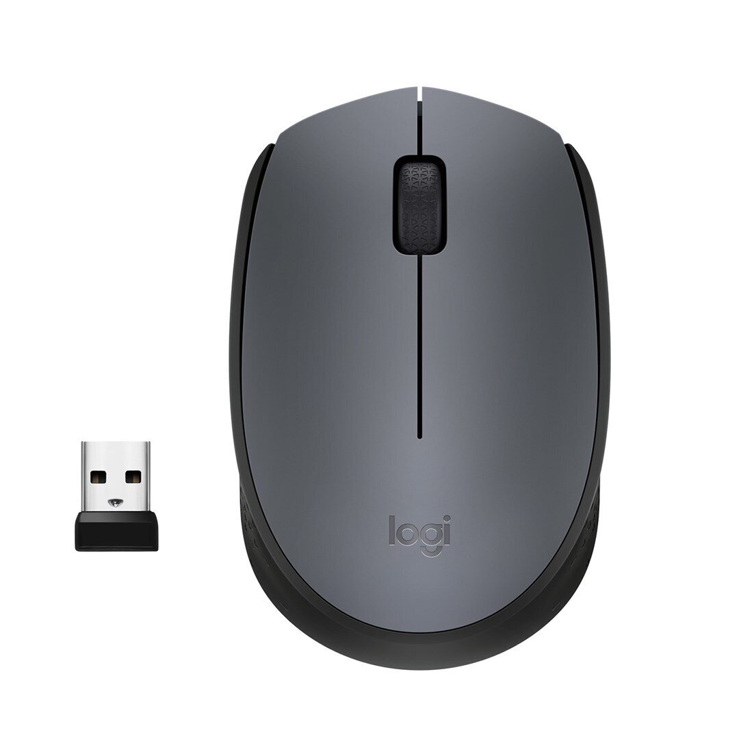 Logitech M170 belaidė optinė pelė, pilka Logitech M170 belaidė optinė pelė, pilka