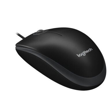 Logitech B100 laidinė optinė USB pelė, juoda