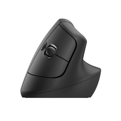 Logitech Lift vertikali ergonomiška belaidė pelė, grafito spalvos 3 Logitech Lift vertikali ergonomiška belaidė pelė, grafito spalvos 3