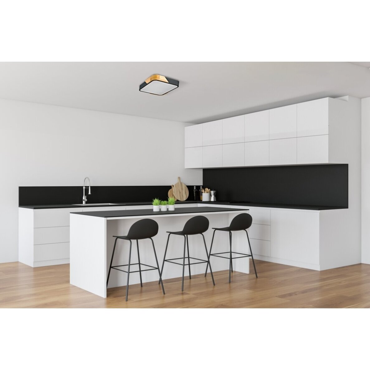 Lubinis Plafonas Santer PLF-13187-BK-WO 1