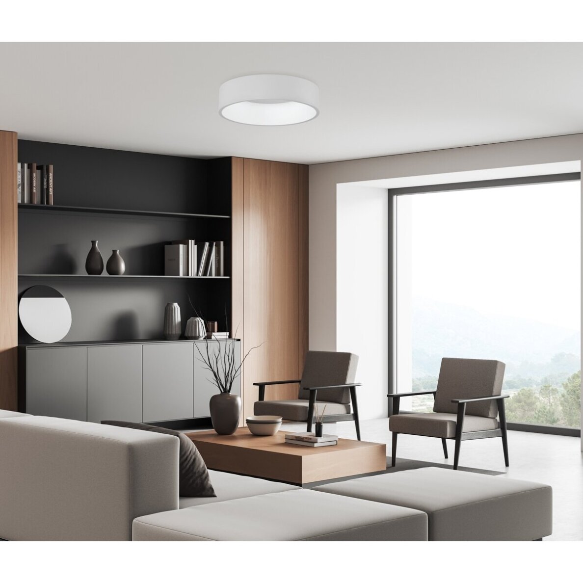 Lubinis šviestuvas Chiara 3945-842RC-WH-3, baltas, LED, 42W 1