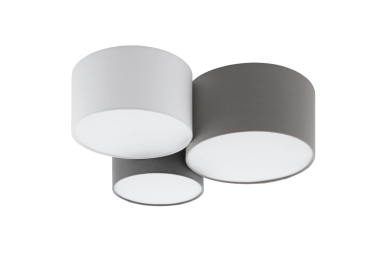 Taklampe GH-3002 TRIO, 3 x E27, svart/hvit/grå Taklampe GH-3002 TRIO, 3 x E27, svart/hvit/grå