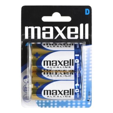 MAXELL šarminės LR20 baterijos 2 vnt.