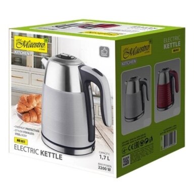 MAESTRO elektrinis virdulys 1,7 l MR-051-GREY 2 MAESTRO elektrinis virdulys 1,7 l MR-051-GREY 2