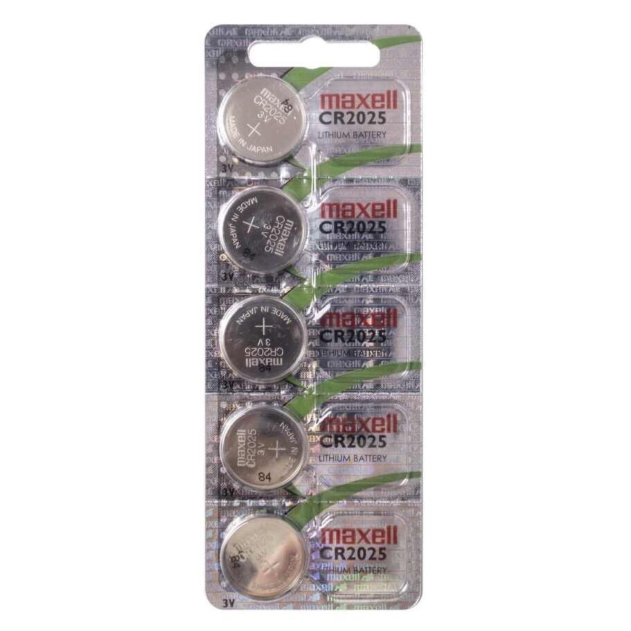 MAXELL specializuotos CR2025 baterijos 5 vnt. MAXELL specializuotos CR2025 baterijos 5 vnt.