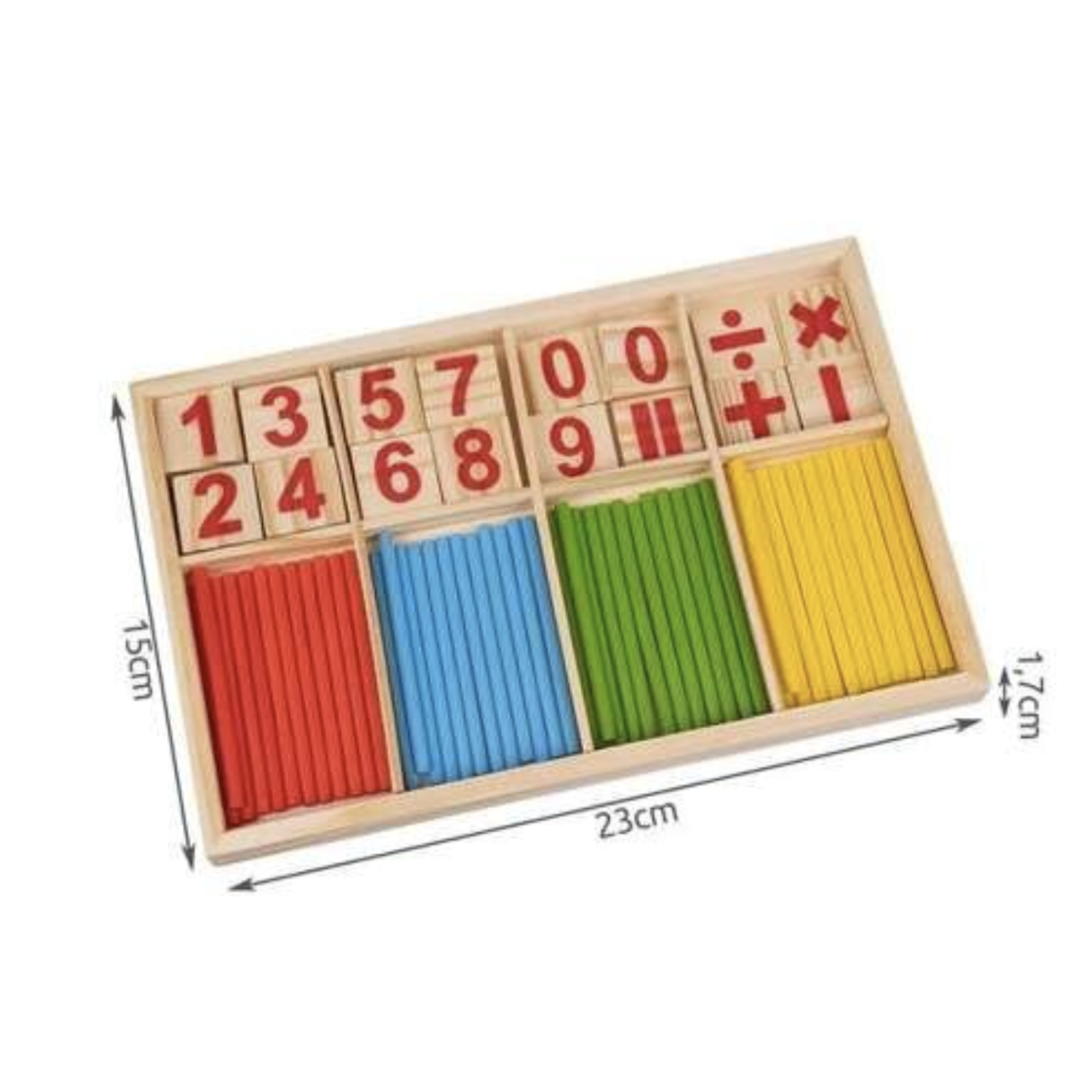 Medinis skaičiavimo rinkinys Montessori Wooden counting set 2
