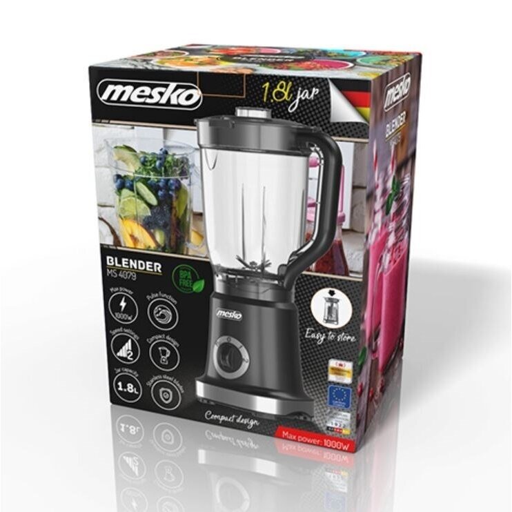 Mesko MS 4079b trintuvas 1,8 l stalo trintuvas 1000 W juodas 2 Mesko MS 4079b trintuvas 1,8 l stalo trintuvas 1000 W juodas 2