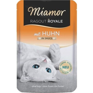 MIAMOR Ragout Royale vištienos padaže - šlapias kačių ėdalas - 100 g