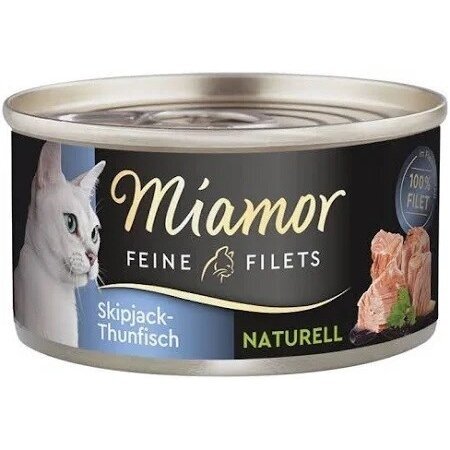 MIAMOR Feine Filets Naturell Tuna - šlapias kačių ėdalas - 80 g
