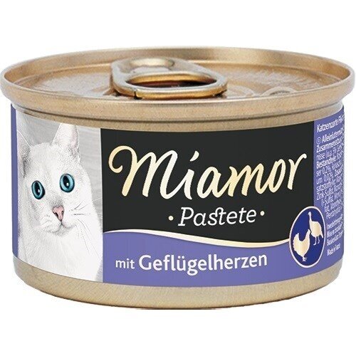 MIAMOR Pastete paukštienos širdelės - šlapias kačių ėdalas - 85 g MIAMOR Pastete paukštienos širdelės - šlapias kačių ėdalas - 85 g