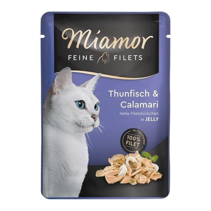 MIAMOR Feine Filets tuno filė su kalmarais - šlapias kačių ėdalas - 100 g