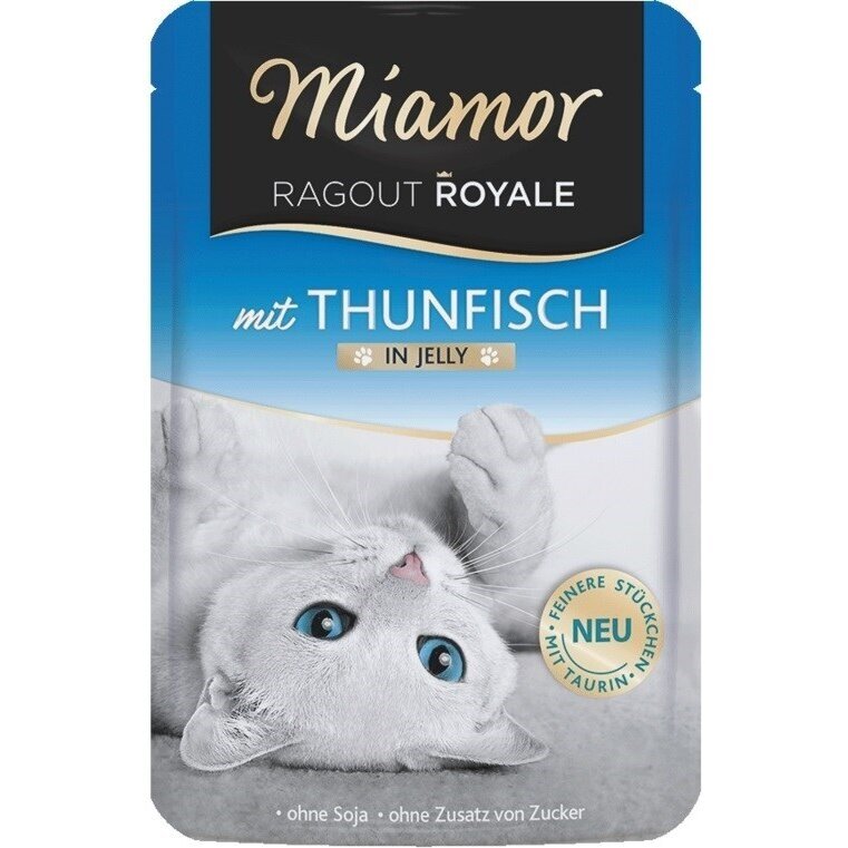 MIAMOR Ragout Royale tunas drebučiuose - šlapias kačių ėdalas - 100 g