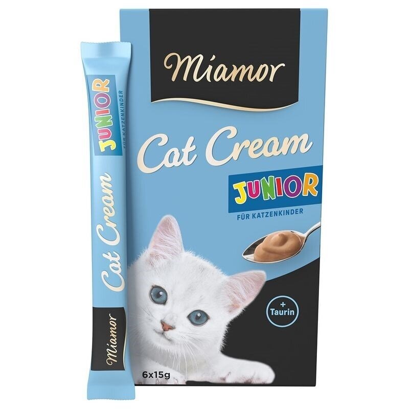 MIAMOR kačių kremas jaunimui - kačių skanėstai - 6 x 15 g MIAMOR kačių kremas jaunimui - kačių skanėstai - 6 x 15 g