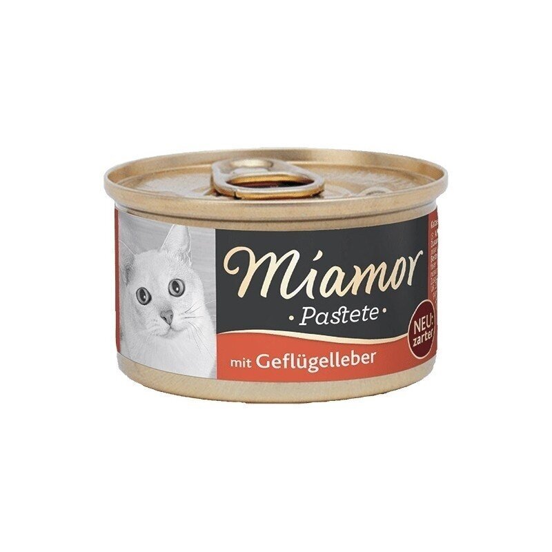 MIAMOR Mėsos paštetas su paukštiena ir kepenimis - kačių skanėstai - 85 g MIAMOR Mėsos paštetas su paukštiena ir kepenimis - kačių skanėstai - 85 g