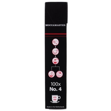 Moccamaster 85022 kavos filtrai, balti, 100 vnt. 1