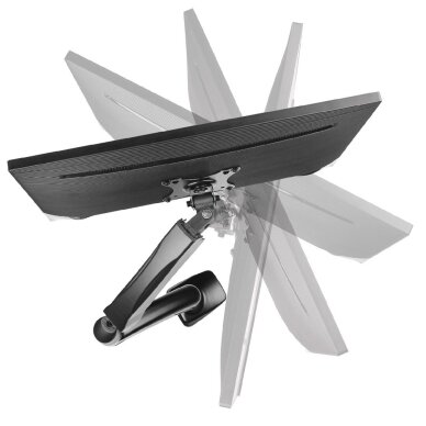 Montis monitoriaus laikiklis „ELBRUS“ MT014, 81,3 cm (32"), juodas, stalas 2 Montis monitoriaus laikiklis „ELBRUS“ MT014, 81,3 cm (32"), juodas, stalas 2