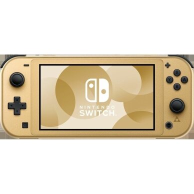 Nešiojama žaidimų konsolė „Nintendo Switch Lite Hyrule Edition“, 14 cm (5,5 colio), 32 GB, lietimui jautrus ekranas, „Wi-Fi“, auksinė 1 Nešiojama žaidimų konsolė „Nintendo Switch Lite Hyrule Edition“, 14 cm (5,5 colio), 32 GB, lietimui jautrus ekranas, „Wi-Fi“, auksinė 1