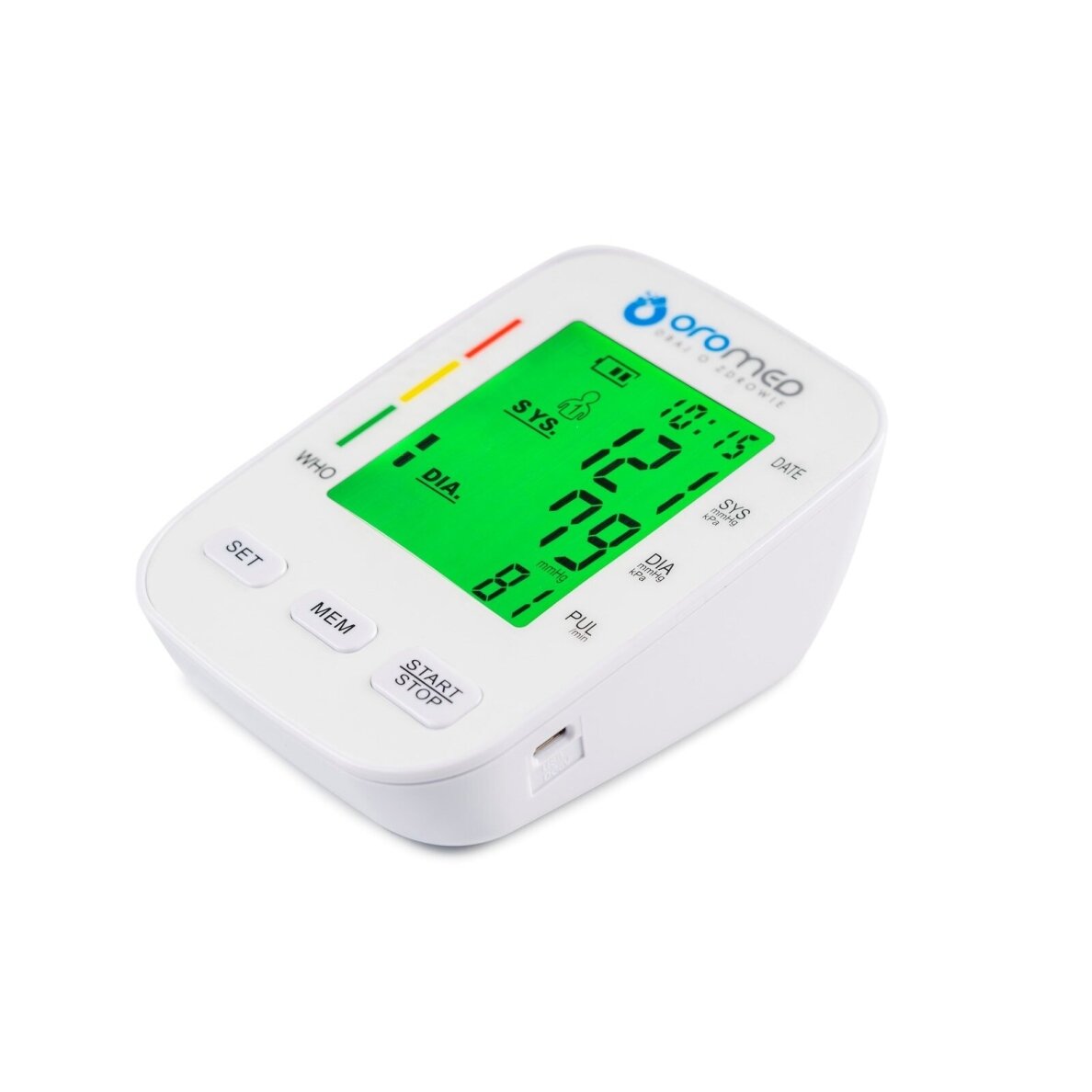 OROMED ORO-BP3 USB ŠALDYTUVAS elektroninis kraujospūdžio matuoklis + MAITINIMO ŠALTINIS 1