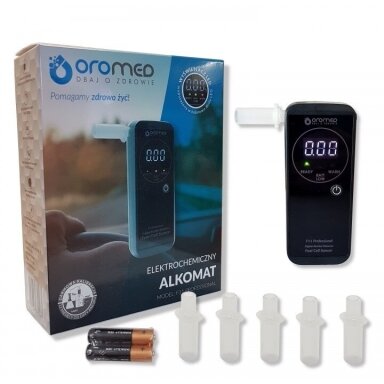 „Oromed F11 PROFESSIONAL“ alkoholio matuoklis 0–4 % 0,05 %, juodas