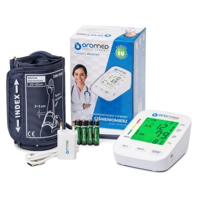 OROMED ORO-BP3 USB ŠALDYTUVAS elektroninis kraujospūdžio matuoklis + MAITINIMO ŠALTINIS OROMED ORO-BP3 USB ŠALDYTUVAS elektroninis kraujospūdžio matuoklis + MAITINIMO ŠALTINIS
