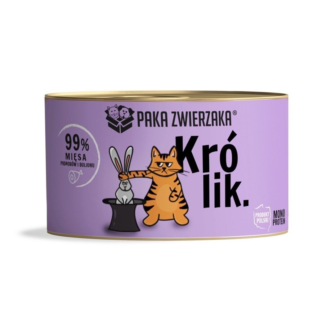 PAKA ZWIERZAKA Rabbit - šlapias kačių maistas - 200g PAKA ZWIERZAKA Rabbit - šlapias kačių maistas - 200g